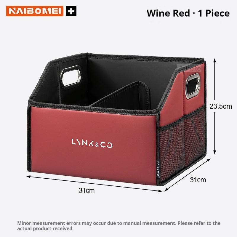 Car Trunk Storage Box, For LYNK&CO 01 02 03 05 06 07 08 09 10 Z10 Z20 900 2024 2025, Leather Folding Organizador Car Accessories