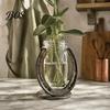 Rustic Horseshoe Table Decor Candle Holder, Iron Stand, Western Farmhouse Nostalgic Cabin Piece Centerpiece Floral Display, Home Decoration for Mantel