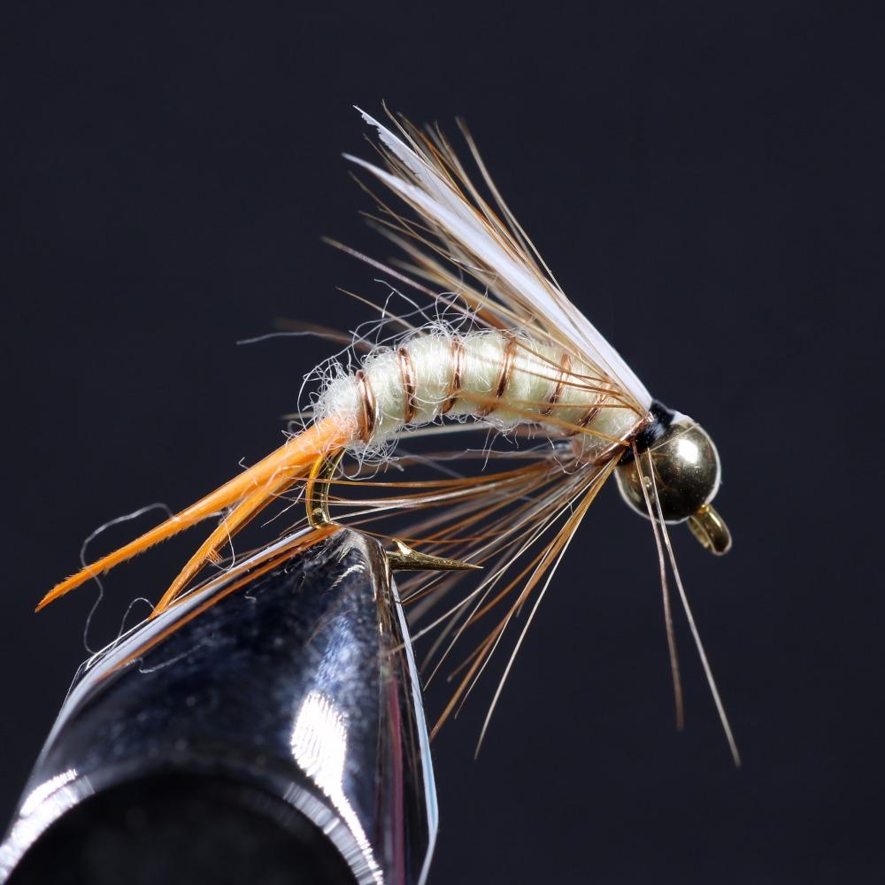 Kylebooker 8 шт. #12 #14 латунная золотая голова форель хариус рыболовные мухи мокрая муха из бисера голова сумасшедший черный психопат принц нимфа