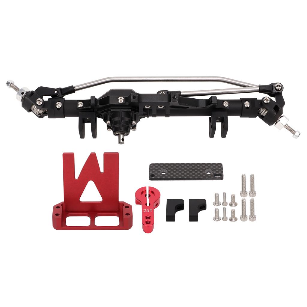 1 10 RC Front Axle Aluminum Alloy Diamond Shaped for Axial Wraith 90018 90020 90045 RR10 90048 90053Black