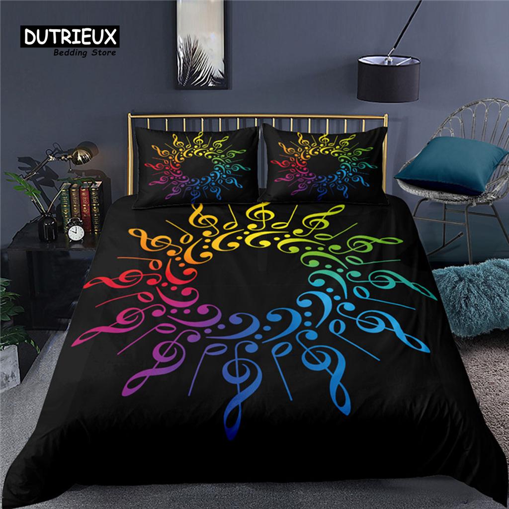 Роскошный 3D Цветной Принт Гитара Домашний Декор Пододеяльник Наволочка Детский Постельный Комплект Размер Квин и Кинг EU/US/AU/UK Постельные Комплекты