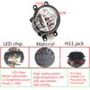 Противотуманные фары светодиодные для Lexus GS ES RX Противотуманные фары для Toyota Corolla Camry Verso S Avalon Avensis Ractis RAV4 Hilux C-HR Auris Yaris