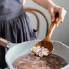 Деревянная кухонная утварь Бытовая лопатка Ложка для супа Ложка для смешивания Антипригарная кухонная утварь с защитой от царапин для повседневного использования