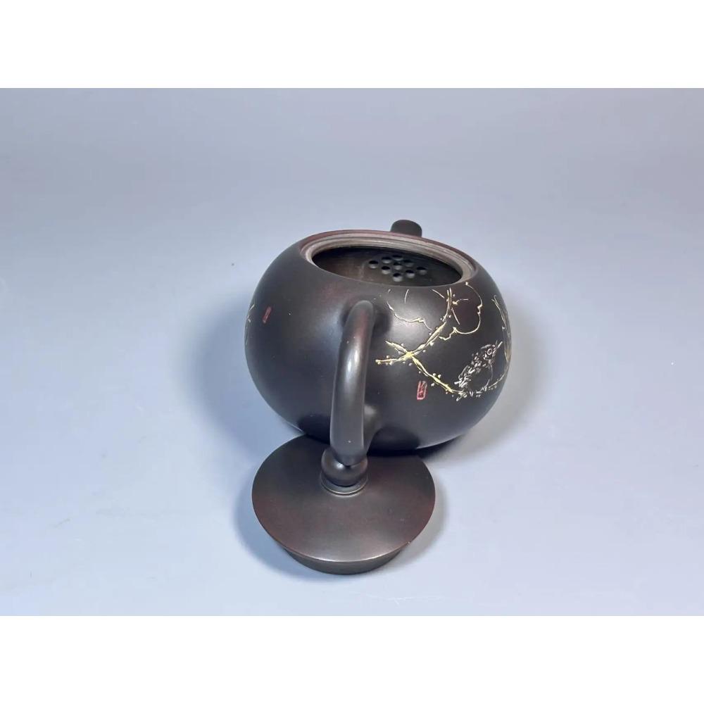 Чайник из нисинской глины ручной работы, резной, с фильтром, ручная работа, нисинская глина, индивидуальные подарки, аутентичный чайник