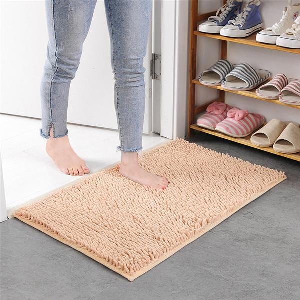 Thicken Chenille Bath Mat Non-slip Bathroom Rugs Door Absorbent Pad Mat Shaggy Mats Rug for Entrance Sofa Pet Carpet