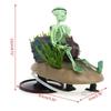 Aquarium Skull Decorations Small Skeleton Ornaments Fish for Tank Landscape Accessories with Air Hose