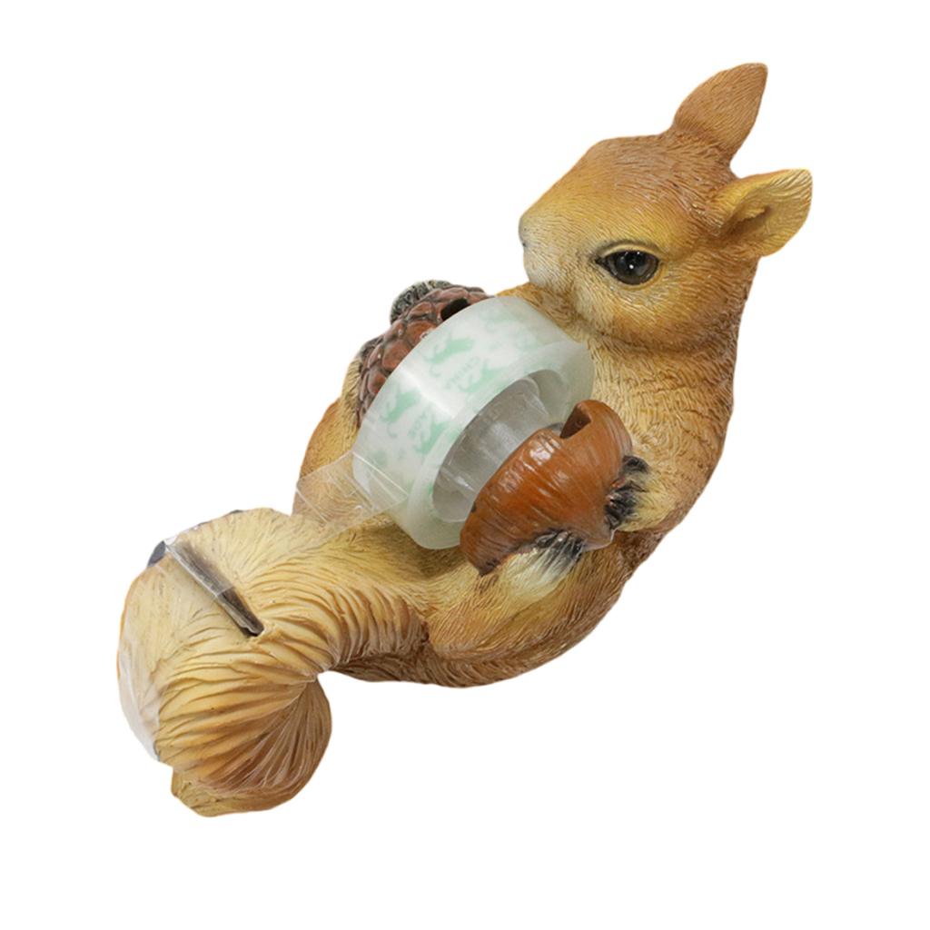 Мультяшный резак для скотча в виде белки, диспенсер для скотча, школьные канцелярские принадлежности, резак для упаковочной ленты, основа для резки скотча