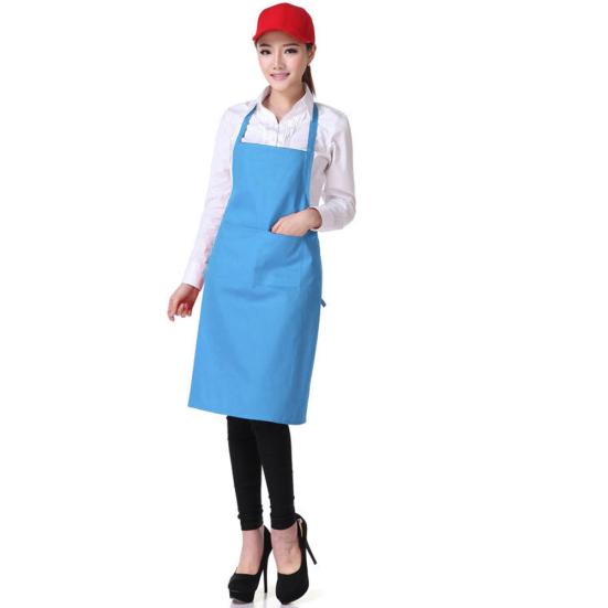 Сплошной цвет сзади с завязками на кухне, в ресторане, нагрудник для приготовления пищи, фартук с карманом