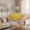 Jewelry organizer yellow decorative box with lid for dressing table