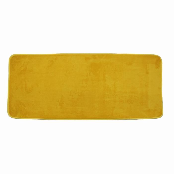 Tapis de bain - Vitamine - Swety Miel - 50x120 cm - Polyester Microfibre - Jaune