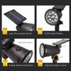 9 LEDs Solar Spotlights,Outdoor IP65 Waterproof,Brightness Adjustable for Garden Backyard Driveway Patio Law Decor Spot Lights