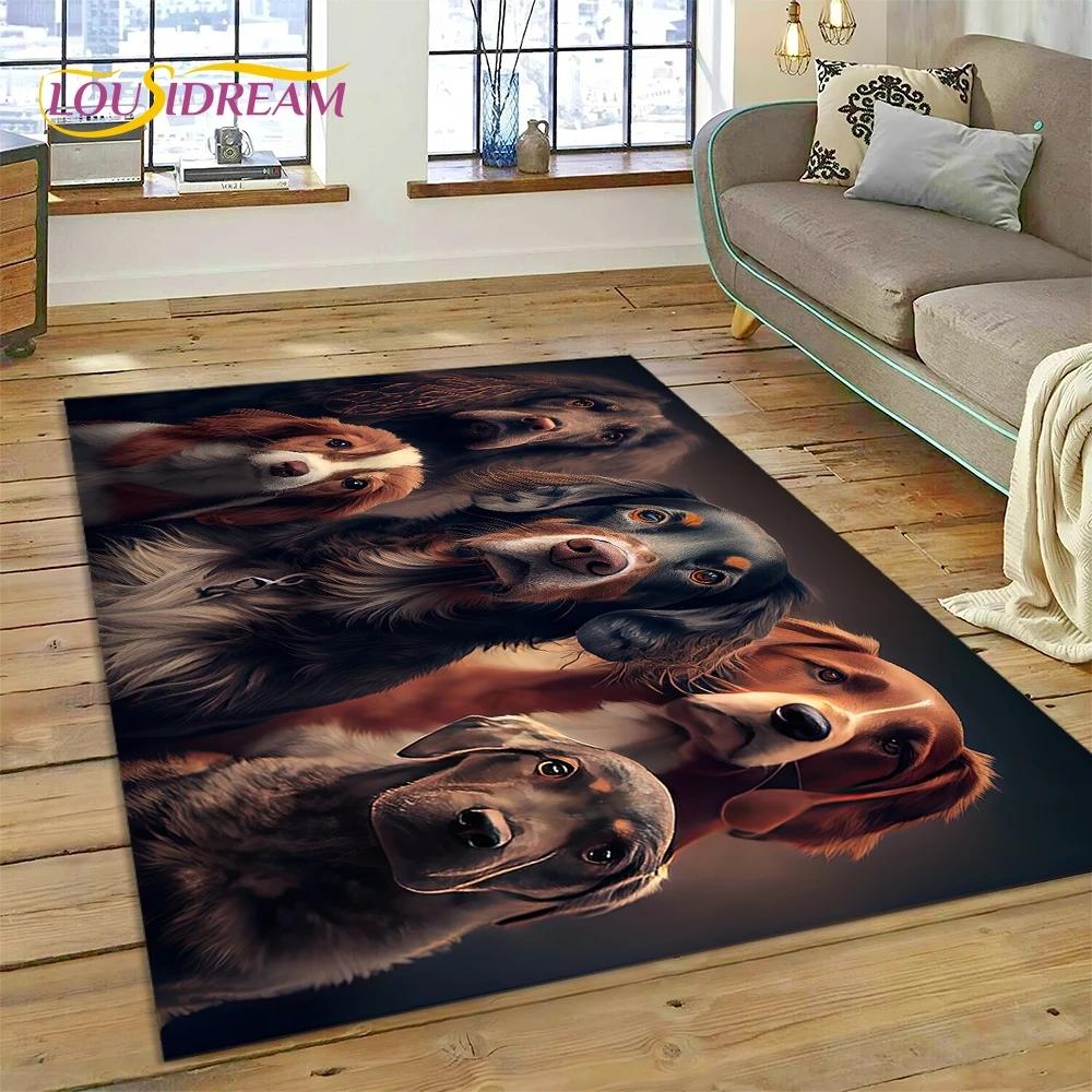 Милая собака Самоед, Чихуахуа, Хаски, Коки Мультяшный Ковер Коврик для Спальни Гостиной Дома Украшение Дивана, Детский Большой Декор Напольный Коврик