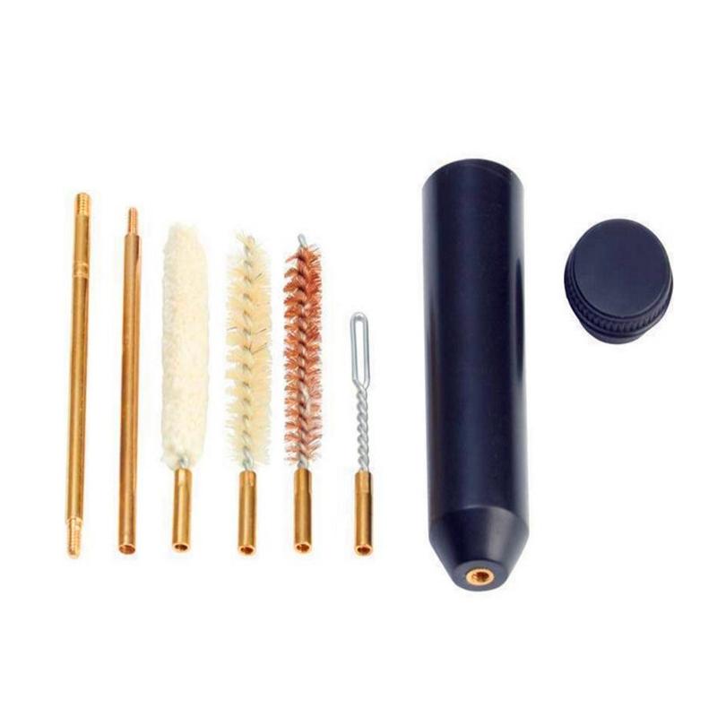Набор для чистки пистолета 7 шт., щетка для стержня пистолета, инструменты для чистки пистолета 22/45/357/9 мм