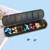 Weekly Pill Box Large Capacity Multiple Compartments Dustproof Lightweight Portable 7-Day Vitamin Medicine Box Organizer