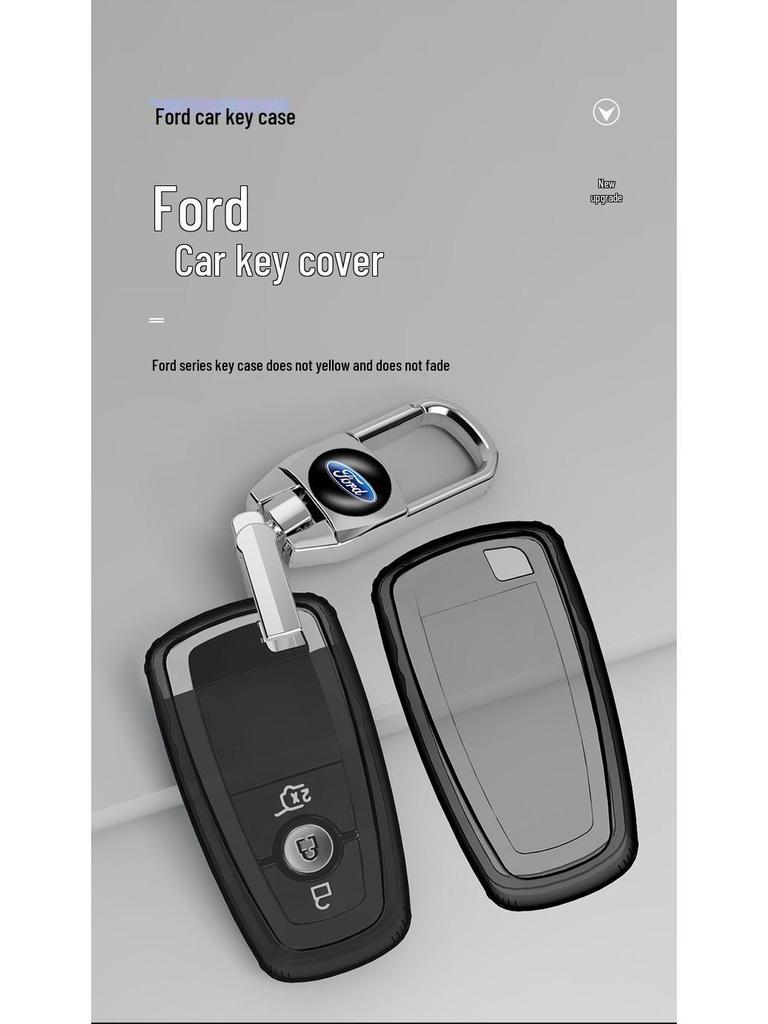 Чехол для ключа Ford Focus для Mondeo, Everest, Ecosport, Ranger - Прозрачный чехол для мужчин и женщин