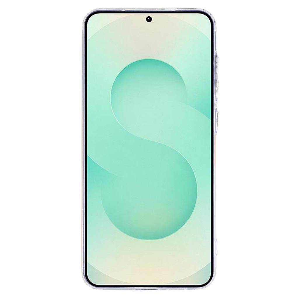 For Samsung Galaxy S24 FE Case Epoxy Design Electroplating Soft TPU Phone Back Cover Large Lens Cutout