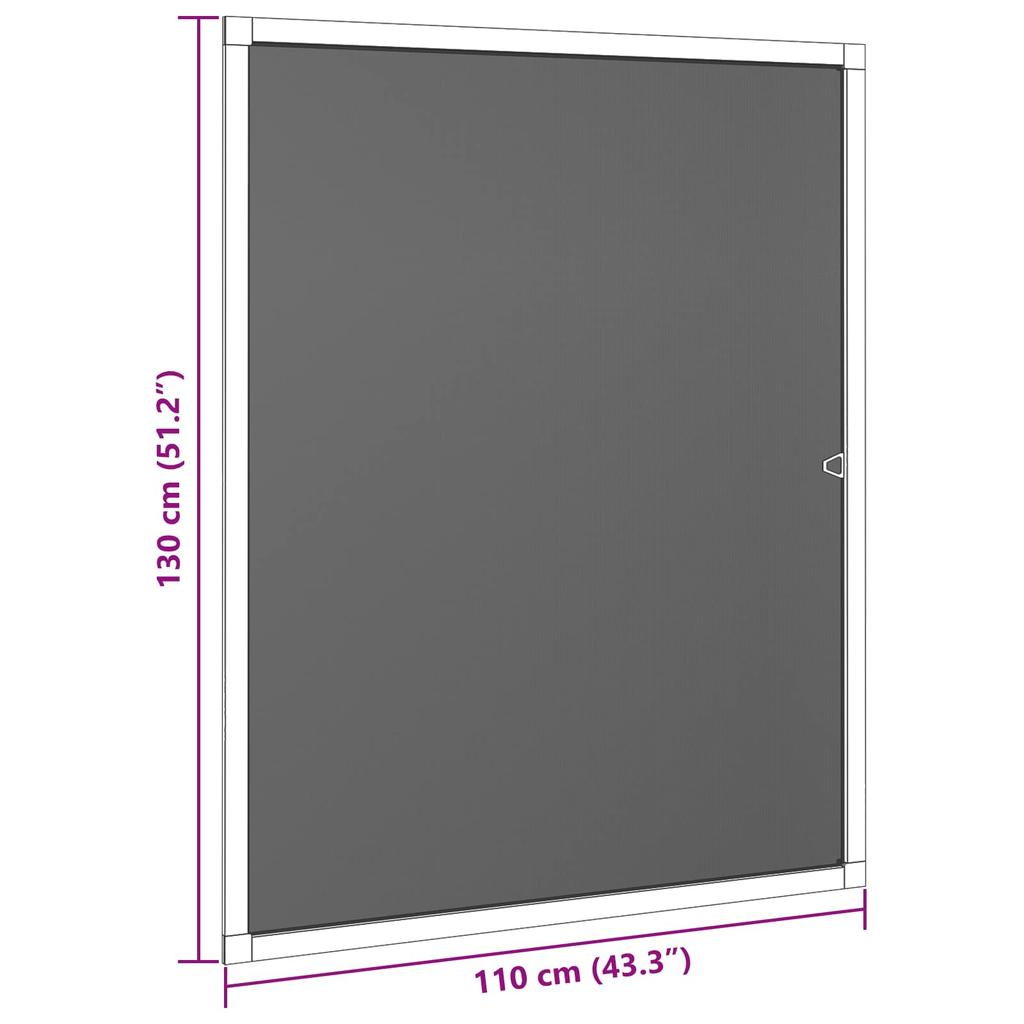 Window Insect Screen White 110 x 130 cm