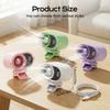 4 Speeds Silent Mini Bladeless Electric Fan LED Display Clip-on Fan New Air Cooler
