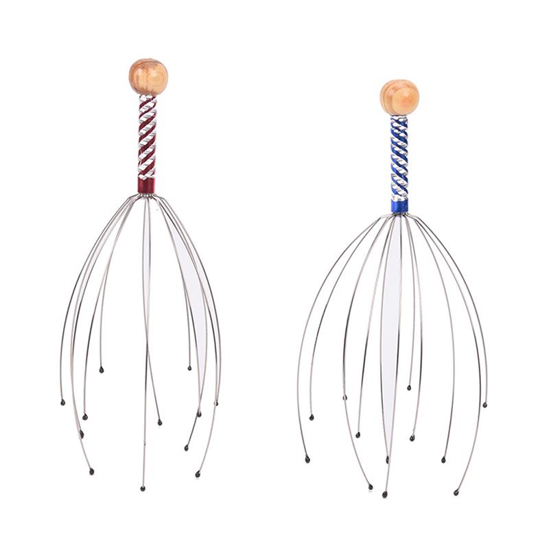 2 шт. Массажер-осьминог для расслабления кожи головы, для головы, талии, шеи, уход за красотой и здоровьем