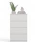 M4 60 Chest Of Drawers Malwa White 4 Drawers Cabinet For Living Room Bedroom Home Office