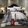 London Street Pattern 3D Printed Duvet Cover Fashion Art Luxury Style Quilt Cover Set Soft Comfortable Bedding Set Pillowcase