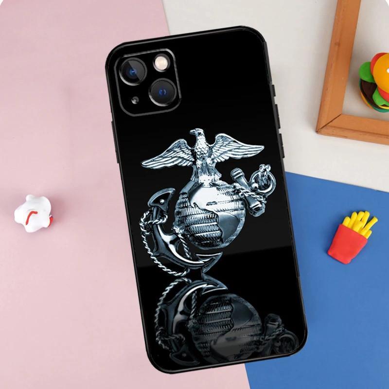 Чехол для мобильного телефона Apple iPhone16Plus, чехол для мобильного телефона Корпуса морской пехоты США, окрашенный и устойчивый к падениям, Huawei Three.