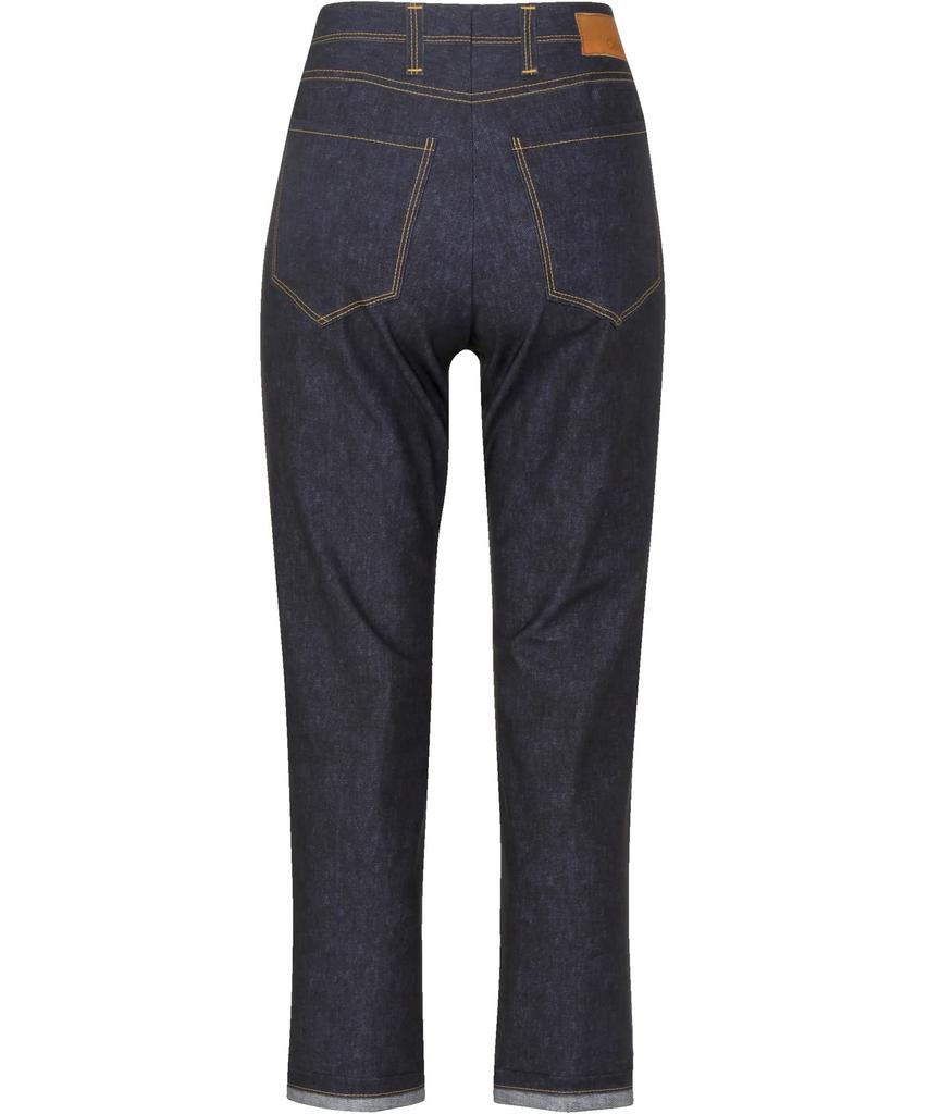 Wacoal Calson Stretch Pants GB Feels Just Like Straight Denim Elastic UV Made in Travel (KSN120 LT) - Denim, Silhouette, Print, Waist,