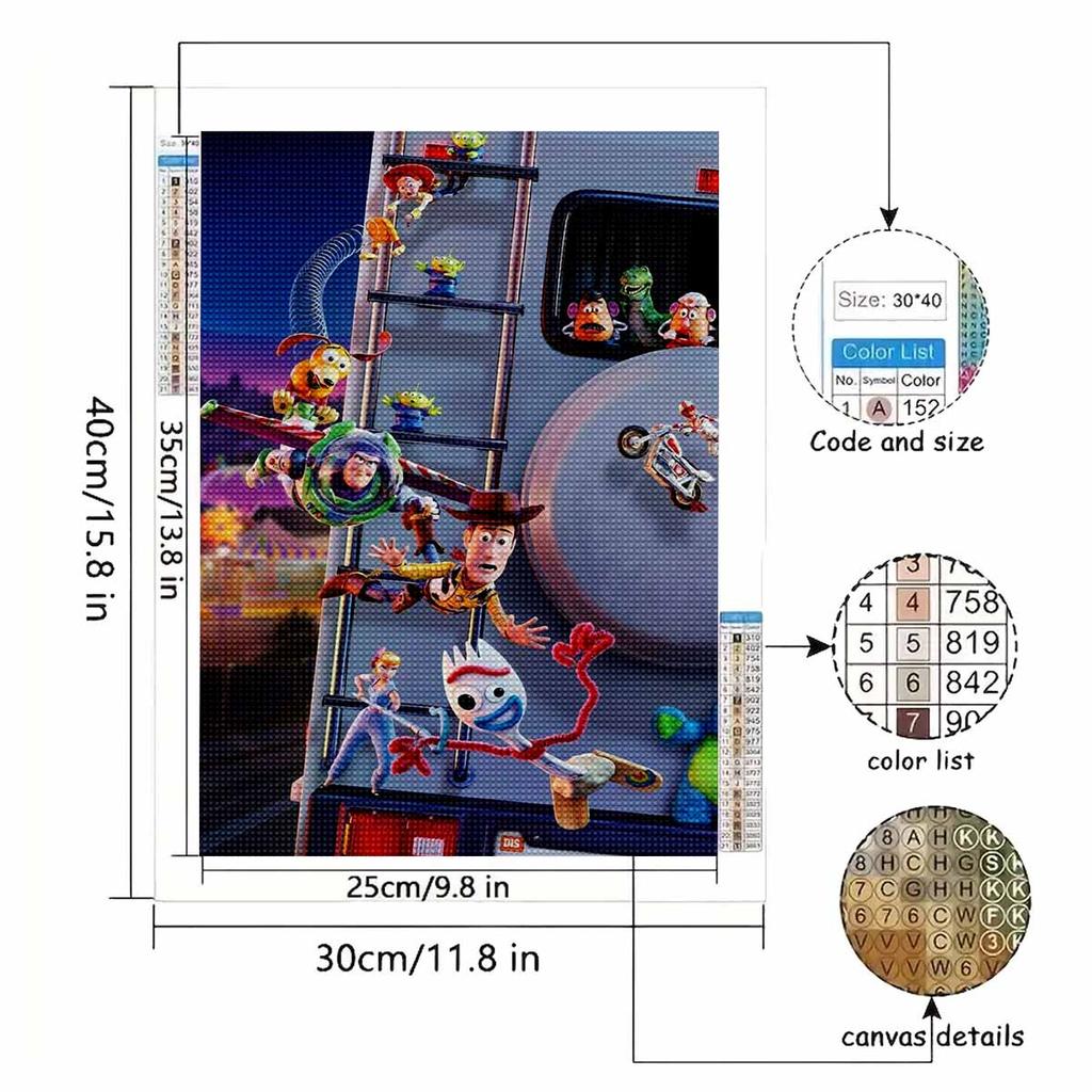 DIY Diamond Painting A Thrilling Trip Cross Stitch Kit Mosaic Art Diamond Painting Full Circle Diamond Home Decoration