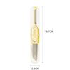 1pc Multifunctional Stainless Steel Fruit Knife Peeling Knife 2-in-1 Double End Portable Kitchen Tools