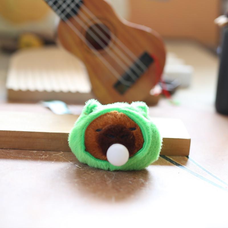 Cute Cute Bubbles and Bubbles, Kapibala Small Pendant, Plush Toy, Capybara Bag, Hanging Ornament Keychain