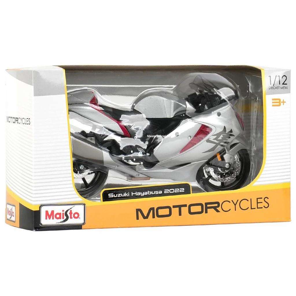 Maisto Модель мотоцикла Suzuki Hayabusa 2022 года Литая модель Завершенная пластиковая модель Масштаб Коллекция 112 1/12 Подарок, Украшение,