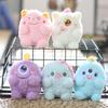 Cute Super Cute Big-eyed Monster Pendant Doll Plush Toy Cartoon Little Monster Girl Pericard Bag Hanging Keychain