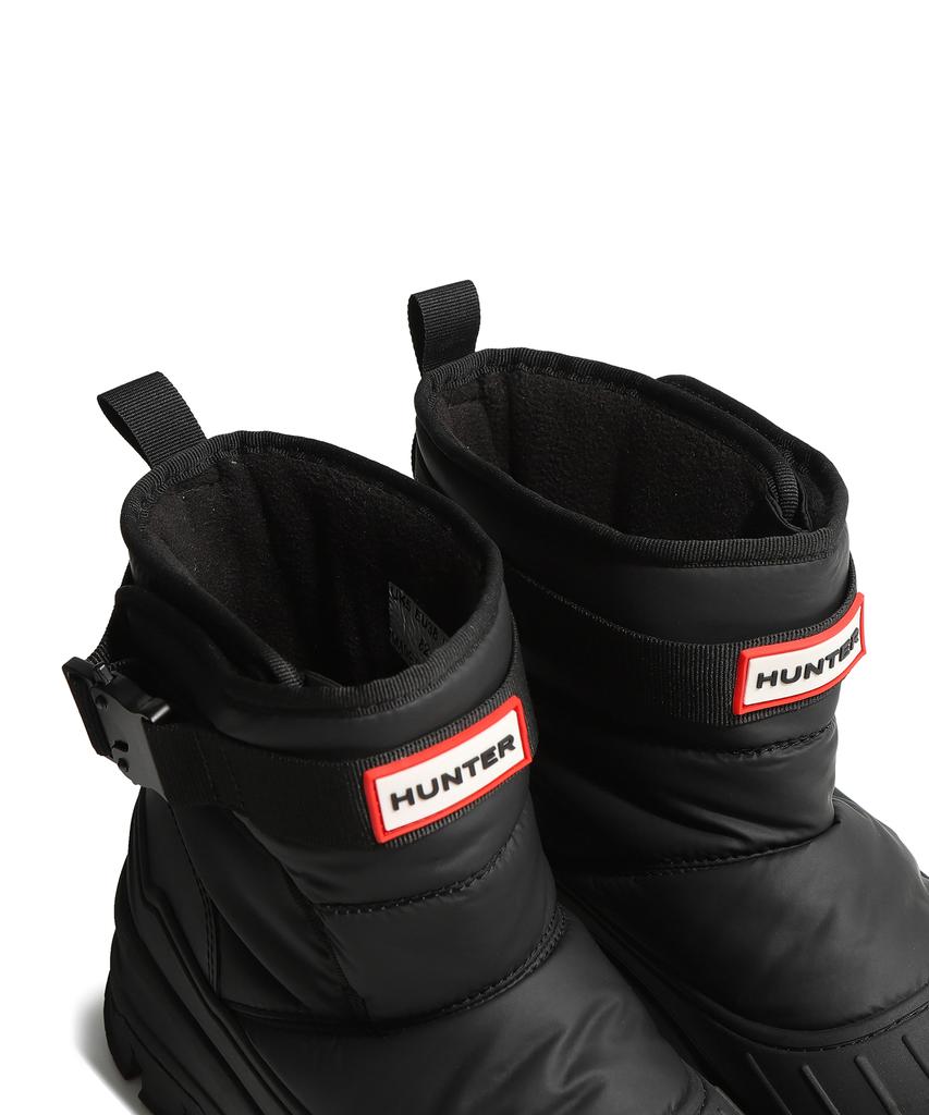 Hunter [Unisex] Intrepid Buckle Short Snow Boots - Black