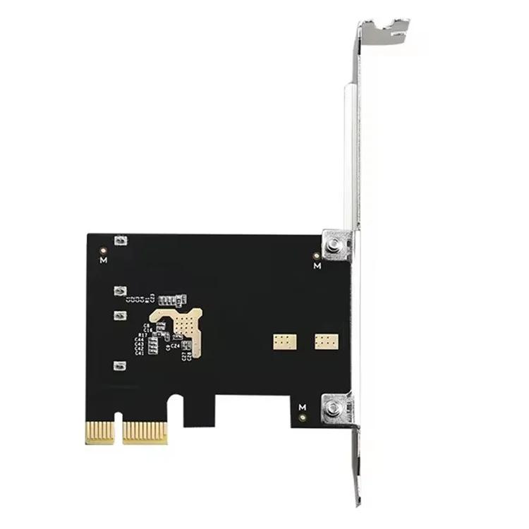 TXB116 SATA Карта расширения жесткого диска PCI-E 3.1 на 2-портовый SATA 3.2 6 Гбит/с Адаптерная карта (чип: JMB582)