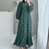 ZANZEA Women Floral Print Loose Casual Long Sleeve Dress