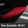 Для Toyota Corolla 12th 2019 2020 2021 4 шт./лот, внутренняя дверная ручка автомобиля, кожаная панель, защитный чехол