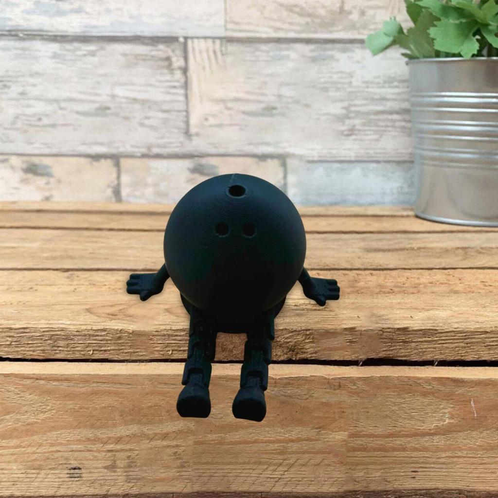 Yousheng Flexible Bowling Buddy Bowling Pin Ball Desk Buddy с шарнирными ножками, 3D-печатный орнамент на тему боулинга, подарки для любителей боулинга