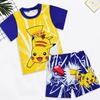 2026 pokemon Модные футболки и шорты Комплекты из 2 предметов для детей Спортивные костюмы одежда пикачу 3D Печать Мальчики девочки Футболки Летние костюмы