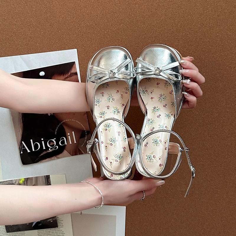 Летняя новая мода вечерний бриз фея носит толстые каблуки высокие каблуки бант удобные универсальные Мэри Джейн одинарные туфли