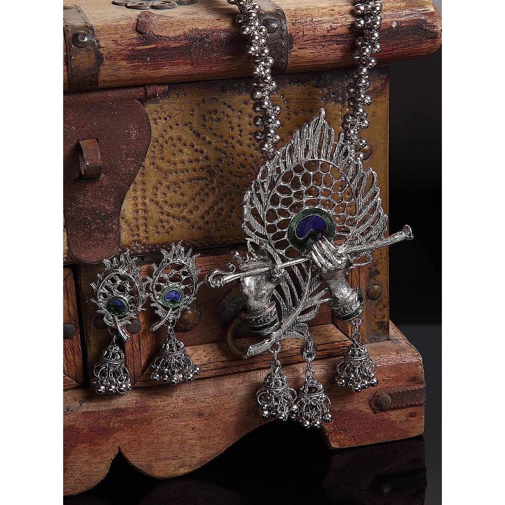 Набор украшений из традиционного окисленного серебра для женщин