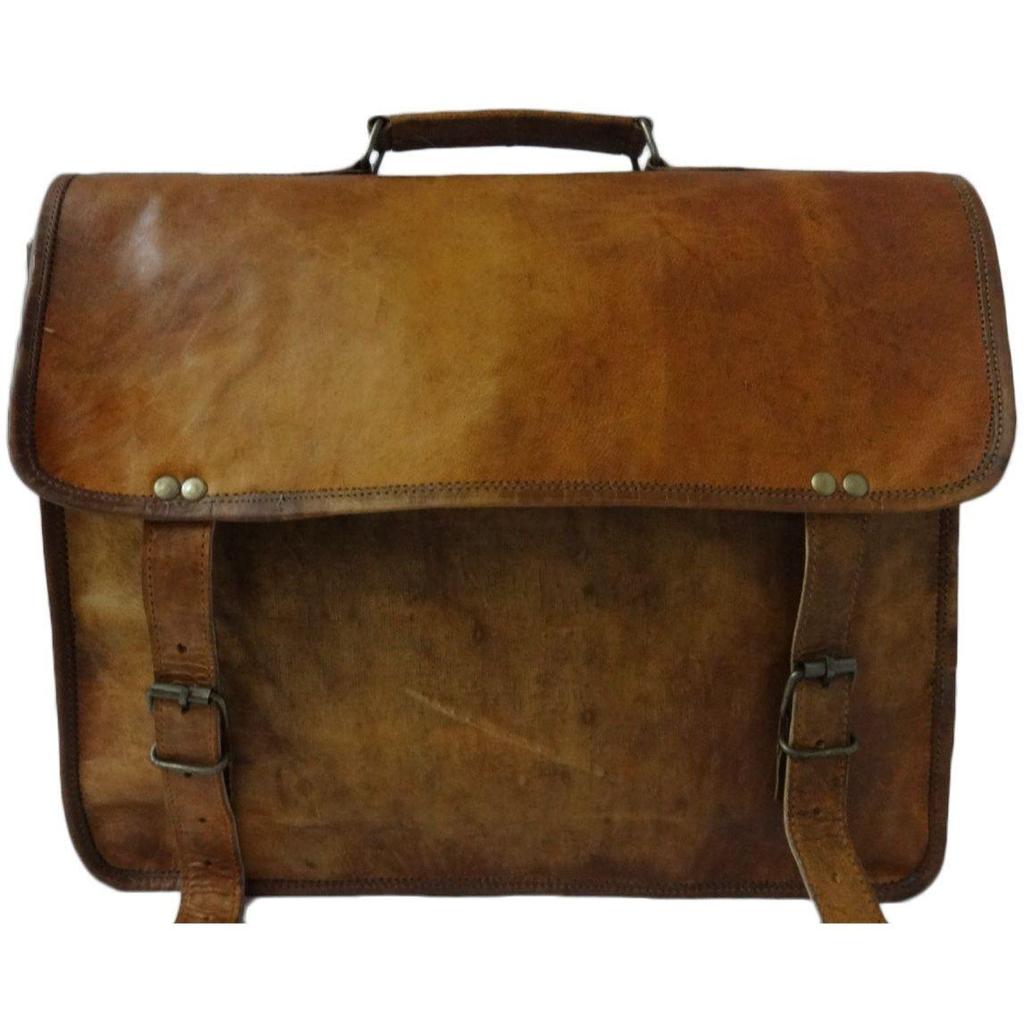 Мужская однотонная сумка из натуральной кожи, сумка для ноутбука, коричневый портфель-мессенджер