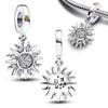Серия 'Новолуние и Звезда' Удача Мерцание Солнце Подвески Для Браслета Originalcharms Шарм Медный Женские Украшения Своими Руками