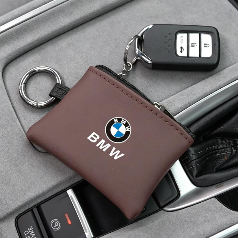 Car Key Bag Pendant Keychain Leather Mini Card Holder Coin Purse For BMW F30 F10 E90 F20 E46 E60 E70 E39 E36 E87 X7 E92 E91 E28 JG4