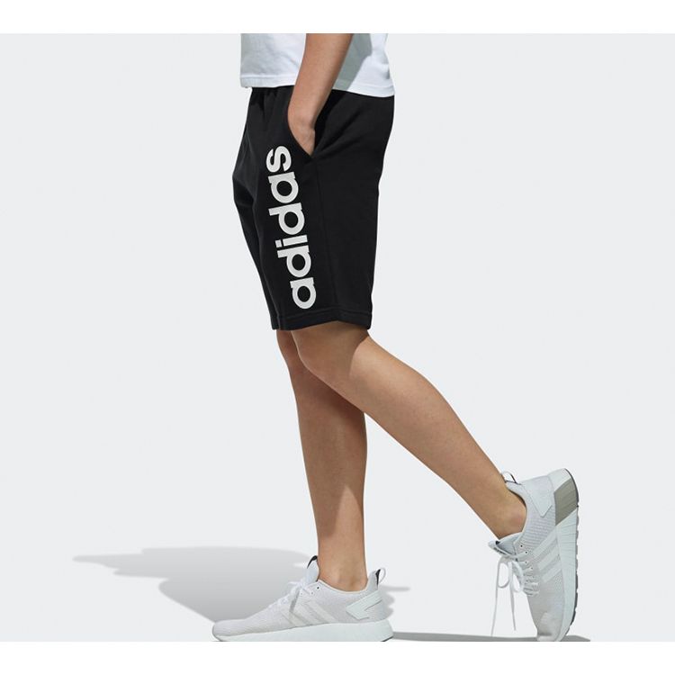 Adidas Neo Side Большой логотип повседневные спортивные шорты мужские шорты черные DW8032