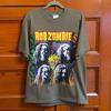 Редкая футболка Rob Zombie Band Horror 2001 Военно-зеленая S-5XL NE684 Унисекс