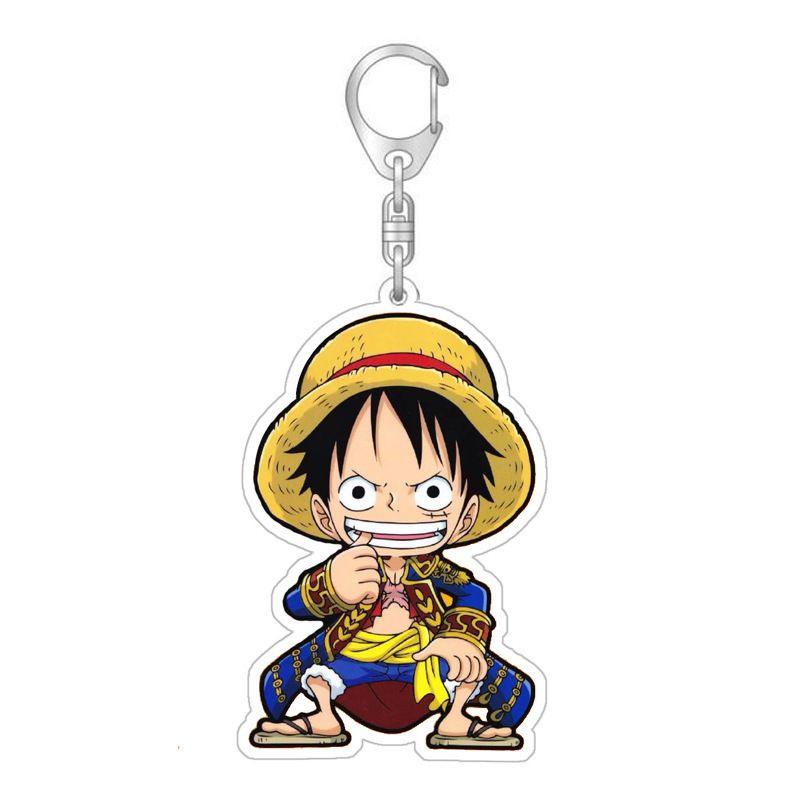 Высококачественный брелок Луффи Зоро из фильма One Piece Red, подвеска для сумки, двусторонний акриловый игрушечный фигурка, подарок