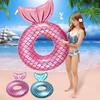 Inflatable Adult Mermaid Tail Swim Ring & Floating Water Chair