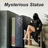 Mysterious Statue Gothic Death Black Robe Queen Figure Bookshelf Sculpture 3D Printed Spooky Sitting Statues Desktop Ornaments