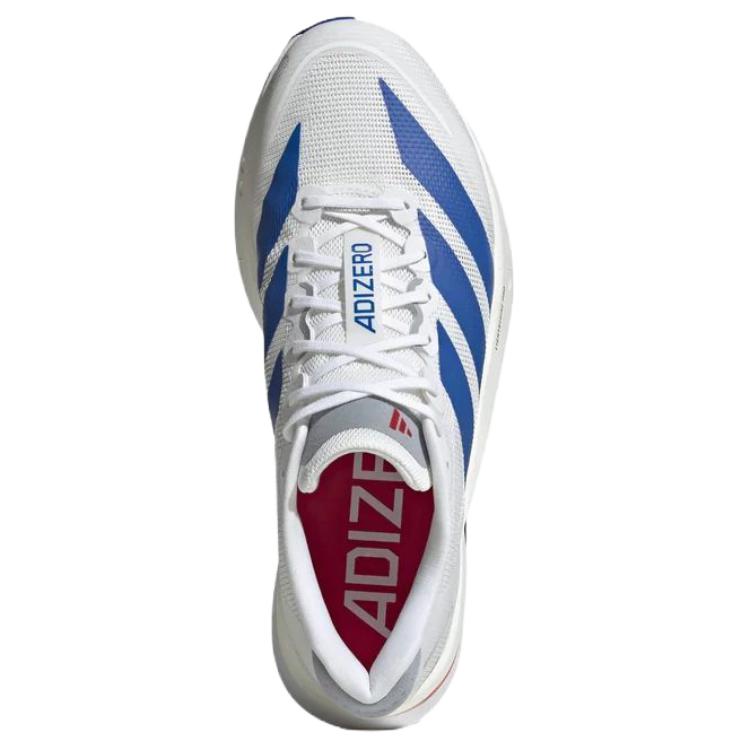 adidas Adizero Boston 13 Универсальные Удобные Поддерживающие Низкие Беговые Кроссовки Мужские кроссовки Белый Синий Красный JQ1668