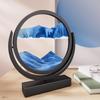 3D Rotatable Flowing Sand Painting Art Picture Round Glass Deep Sea Quicksand Hourglass Modern Home Decoration Colour Ornaments
